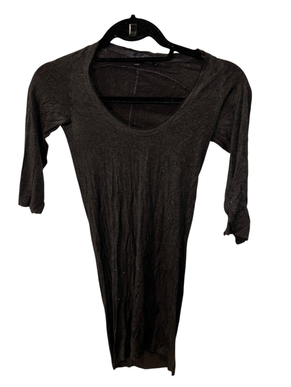 Urban Zen Donna Karan  taupe cotton knit top XS